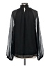 Joie 100% Polyester Black Long Sleeve Blouse Size M - photo 2
