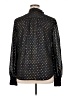 Paige 100% Polyester Polka Dots Black Long Sleeve Blouse Size XL - photo 2