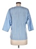 Assorted Brands 100% Polyester Blue 3/4 Sleeve Blouse Size M - photo 2