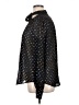 Paige 100% Polyester Polka Dots Black Long Sleeve Blouse Size XL - photo 5