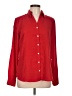 Lands' End 100% Polyester Red Long Sleeve Blouse Size 12 - photo 1
