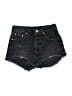Levi's Black Denim Shorts Size 24 waist - photo 1