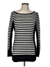 Cache Stripes Black Pullover Sweater Size L - photo 1