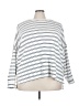 Maurices Stripes White Pullover Sweater Size 4X - photo 1