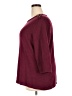 Karen Scott 100% Cotton Burgundy Pullover Sweater Size 2X - photo 5