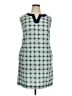 Talbots Argyle Teal Casual Dress Size 14 Petite - photo 1