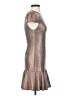 Alice + Olivia Metallic Silver Cocktail Dress Size 0 - photo 4
