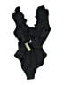 J.Crew Solid Black One Piece Swimsuit Size 8 - photo 2