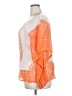 Aqua Blues 100% Polyester Orange Poncho Size 3X - photo 5