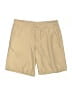 IZOD 100% Polyester Solid Tan Khaki Shorts Size 14 - photo 1