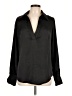 Aqua 100% Polyester Black Long Sleeve Blouse Size L - photo 1