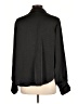 Aqua 100% Polyester Black Long Sleeve Blouse Size L - photo 2