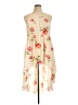 Torrid 100% Polyester Floral Ivory Casual Dress Size 1X Plus (1) - photo 1