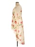 Torrid 100% Polyester Floral Ivory Casual Dress Size 1X Plus (1) - photo 5