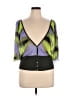Escada Purple Short Sleeve Top Size XL - photo 1