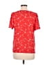 LC Lauren Conrad 100% Polyester Red Short Sleeve Blouse Size M - photo 2