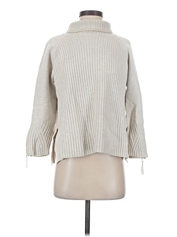 Wrap Wool Pullover Sweater (view 1)