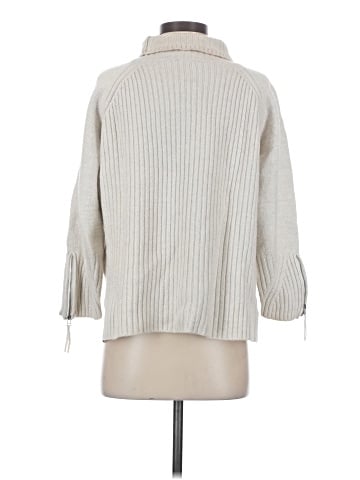 Wrap Wool Pullover Sweater (view 2)