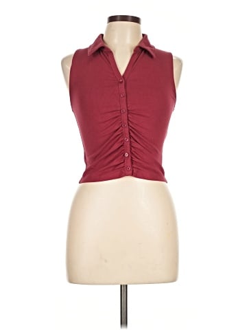 Forever 21 Sleeveless Button-Down Shirt (view 1)