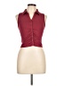 Forever 21 Burgundy Sleeveless Button-Down Shirt Size L - photo 1