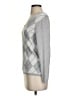 Tommy Hilfiger 100% Pima Cotton Argyle Gray Pullover Sweater Size S - photo 5