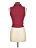 Forever 21 Burgundy Sleeveless Button-Down Shirt Size L - photo 2