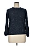 Ann Taylor LOFT Metallic Blue Pullover Sweater Size XL - photo 1