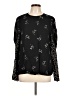 Tibi 100% Viscose Black Long Sleeve Blouse Size 10 - photo 1