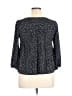 Monteau Polka Dots Black 3/4 Sleeve Blouse Size XL - photo 2