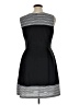 R&M Richards Argyle Color Block Stripes Black Cocktail Dress Size 16 - photo 2