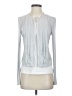 Cache 100% Polyester Silver Long Sleeve Blouse Size 2 - photo 1