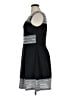 R&M Richards Argyle Color Block Stripes Black Cocktail Dress Size 16 - photo 5