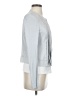 Cache 100% Polyester Silver Long Sleeve Blouse Size 2 - photo 4