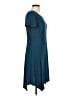 AB Studio Solid Teal Casual Dress Size L - photo 4