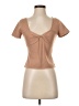 Aqua Tan Short Sleeve Top Size S - photo 1