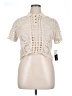 BCX 100% Cotton Ivory Short Sleeve Blouse Size XL - photo 1