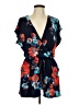 Kaileigh Floral Blue Romper Size L - photo 1