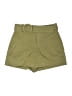 Zara Solid Green Khaki Shorts Size S - photo 1