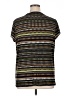 Liz & Co. Black Short Sleeve Blouse Size 1X - photo 2