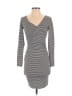 Leith Stripes Gray Casual Dress Size XS - photo 1