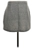 Aqua 100% Polyester Solid Gray Casual Skirt Size S - photo 2