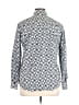 SSLR 100% Cotton Print Silver Long Sleeve Button-Down Shirt Size XL - photo 2