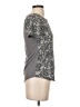Ann Taylor LOFT Paisley Silver Short Sleeve T-Shirt Size XS - photo 4