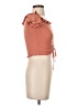 Moa Moa Orange Sleeveless Blouse Size XS - photo 4