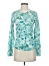 J.Crew Teal Silk Cardigan Size S - photo 1