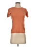 White + Warren Orange Short Sleeve Turtleneck Size S - photo 1