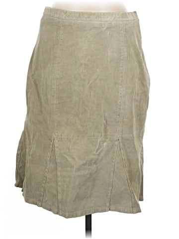 Pamela McCoy Leather Skirt (view 1)