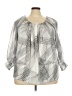 Calvin Klein Gray 3/4 Sleeve Blouse Size 3X - photo 1