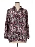 Christopher & Banks 100% Polyester Print Pink Long Sleeve Blouse Size XL (petite) - photo 1