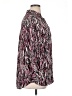 Christopher & Banks 100% Polyester Print Pink Long Sleeve Blouse Size XL (petite) - photo 4